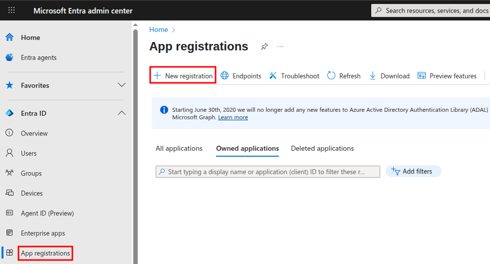 App registrations